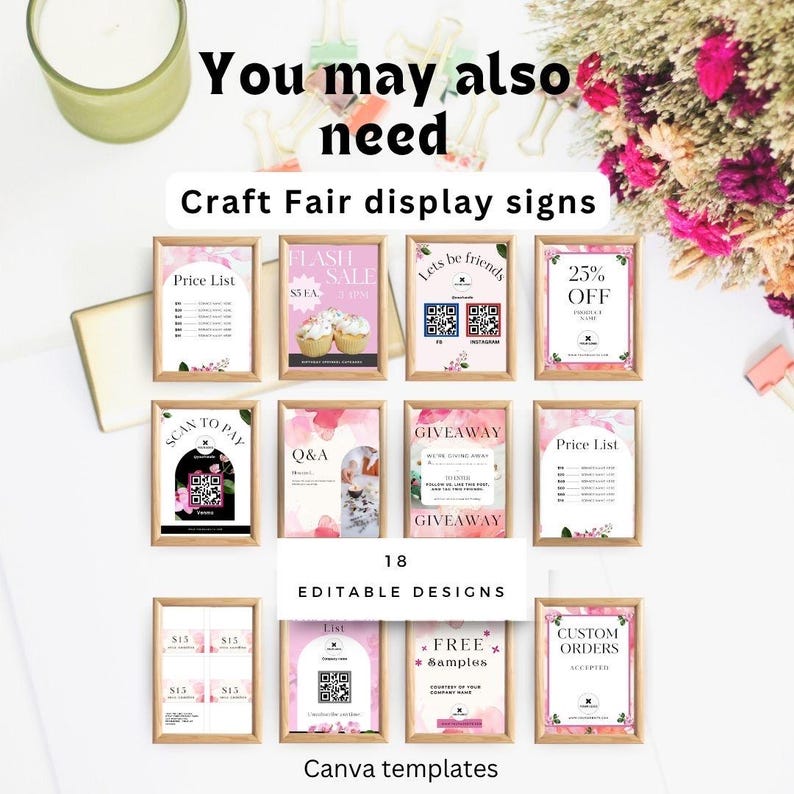 Craft Show Inventory Tracker, Printable Vendor Sales Form (digital ...