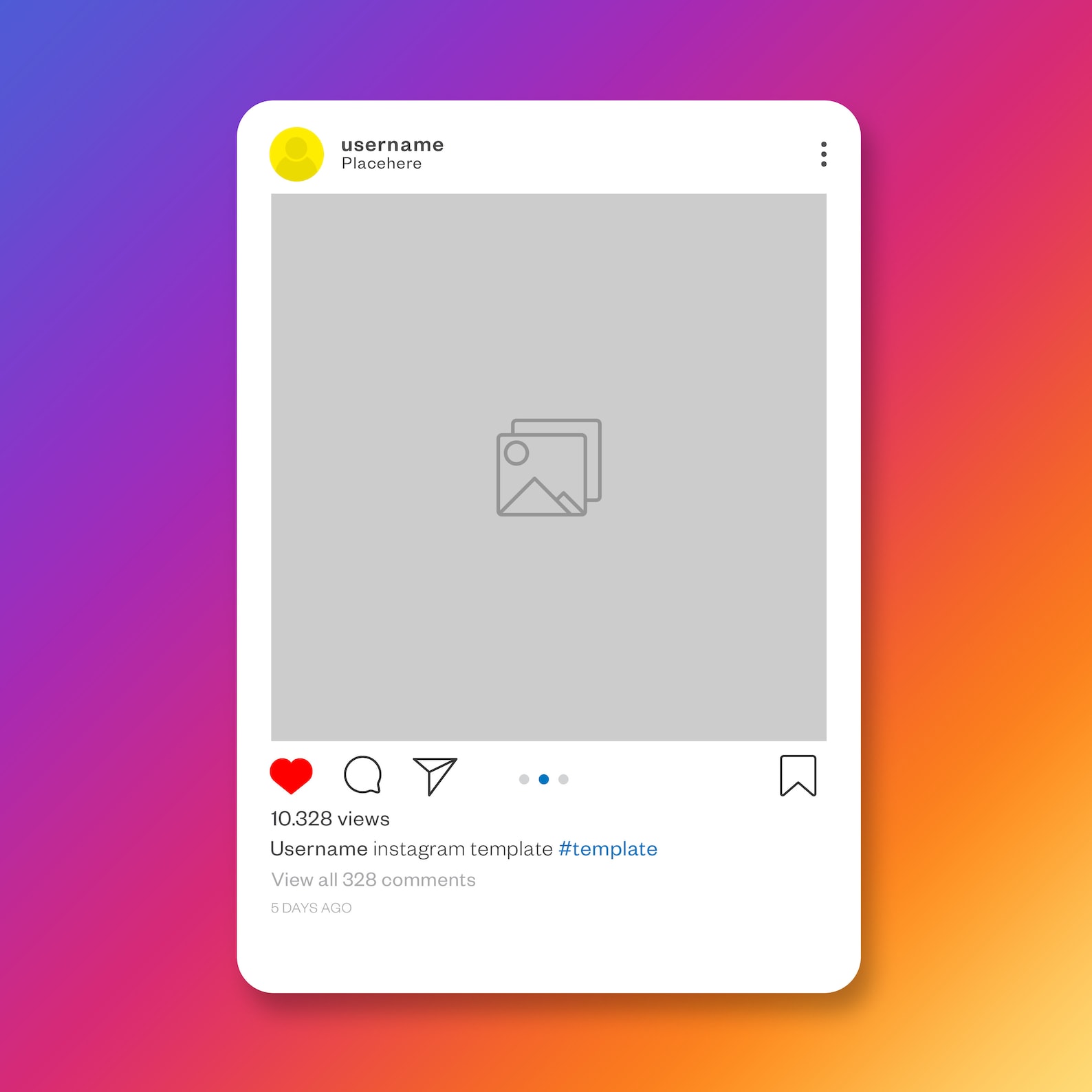 Instagram Post Template Etsy