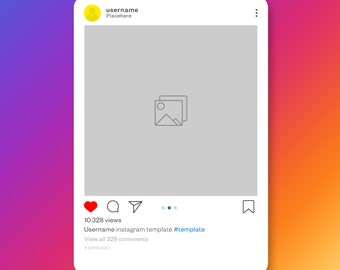 Plantilla de publicación de Instagram