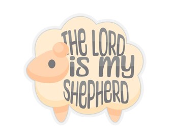 Schaf-Laptop-Aufkleber – „Der Herr ist mein Hirte“
