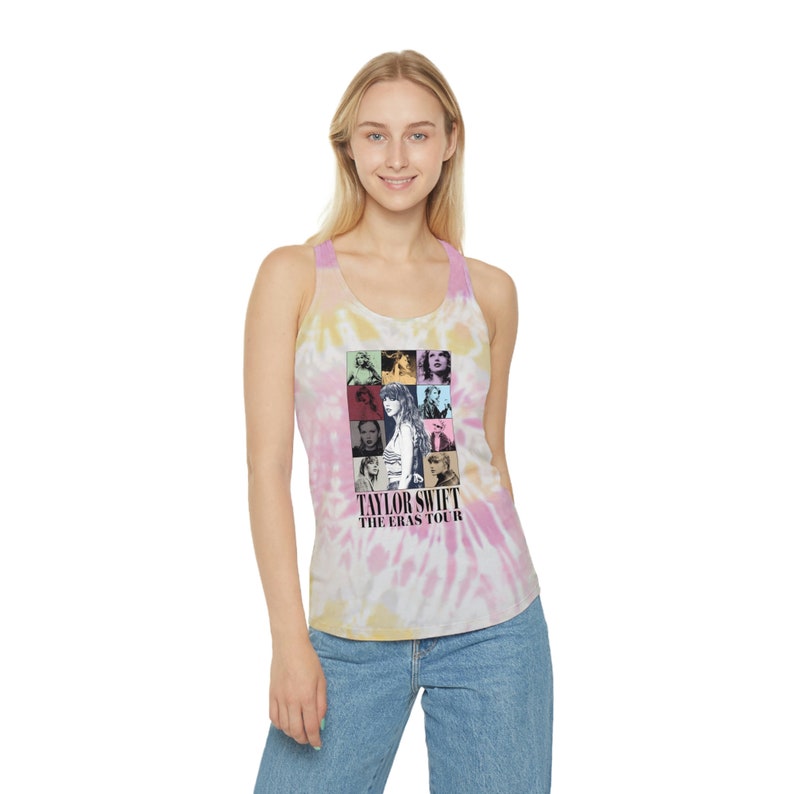 Buy Taylor Swift ERAS Tour Tie Dye Racerback Tank Top Online in India