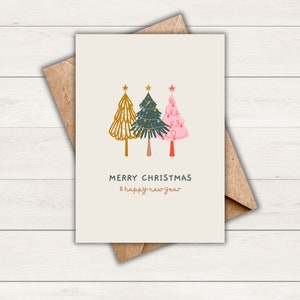 Feliz Navidad y Feliz Año Nuevo / Feliz Navidad / Tarjeta de felicitación