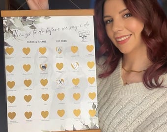 Wedding scratch off checklist