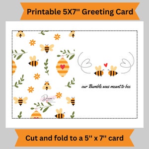 Hummel Karte | Bumble Dating Lustige Karte | Digitaler Download | Blanko-Karte