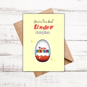 Cartão de felicitações do Tinder | Engraçado | Celebração | Casal de aniversário