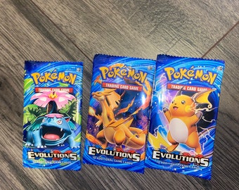 Pokemon XY Evolutions Booster Pack con carta Vmax GRATUITA!