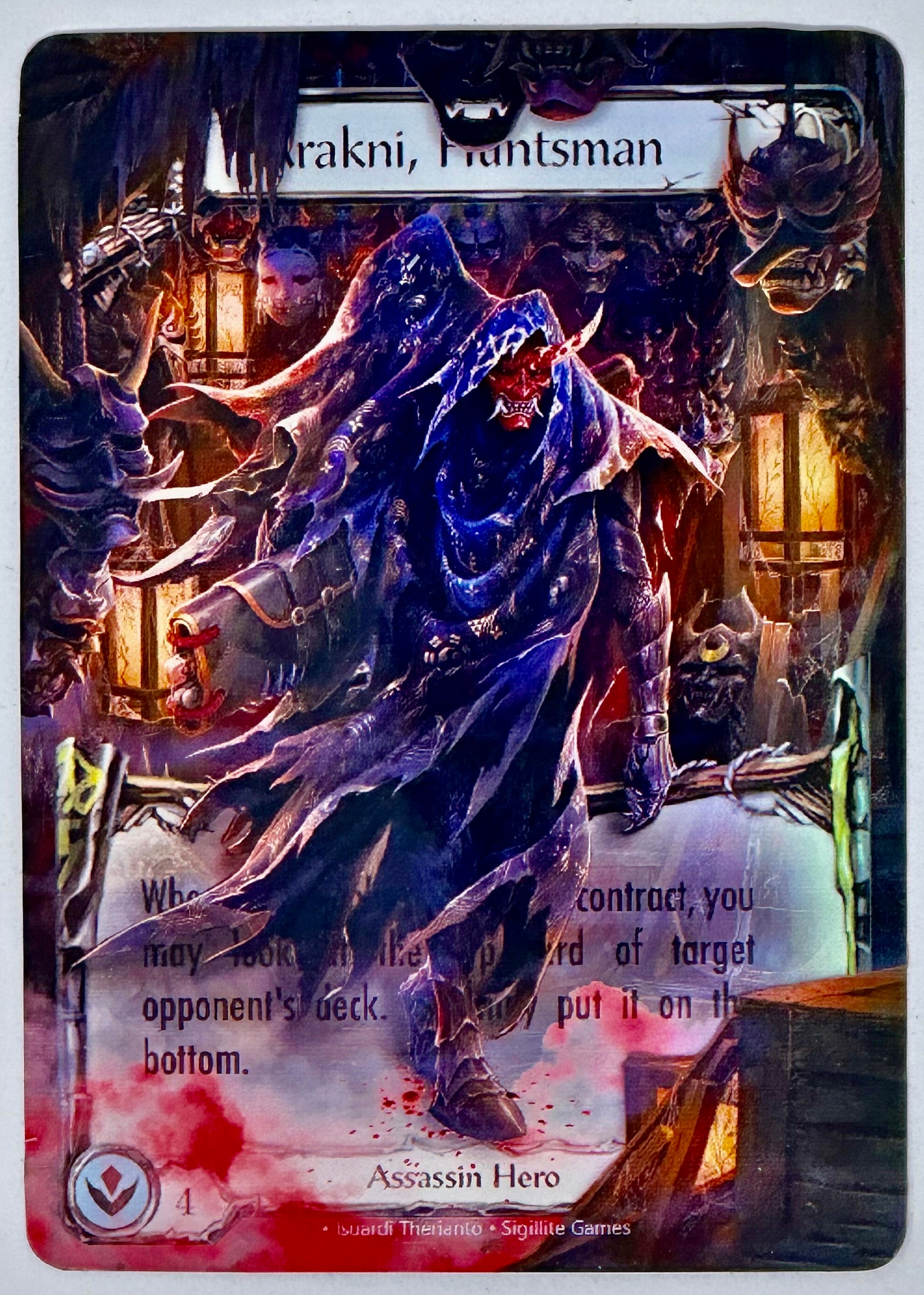 Arakni, Huntsman - Alter Token - Flesh and Blood TCG - Etsy Arakni, Huntsman - Alter Token - Flesh and Blood TCG - Etsy