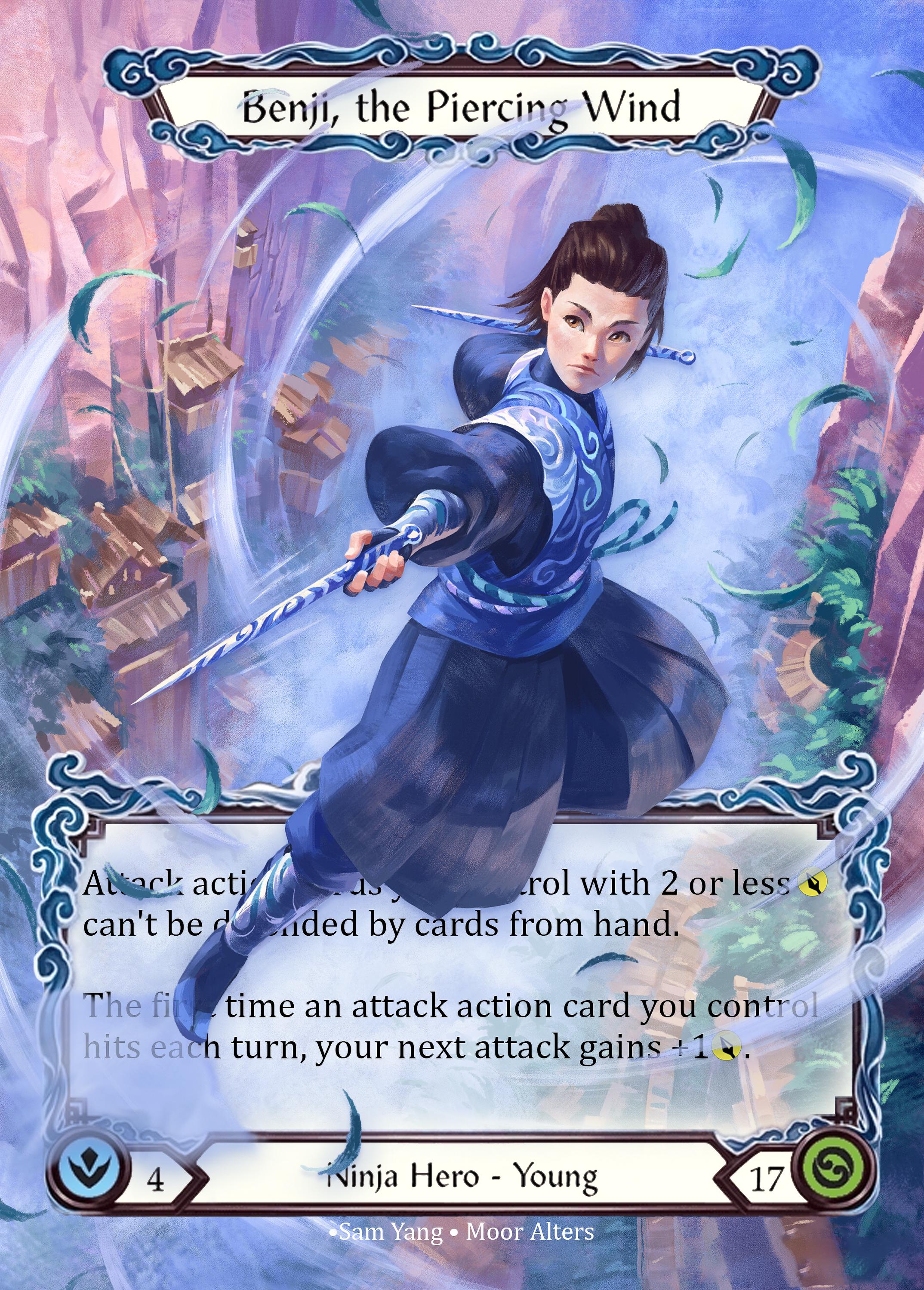 Benji, the Piercing Wind - Alter Token - Flesh and Blood TCG - Etsy