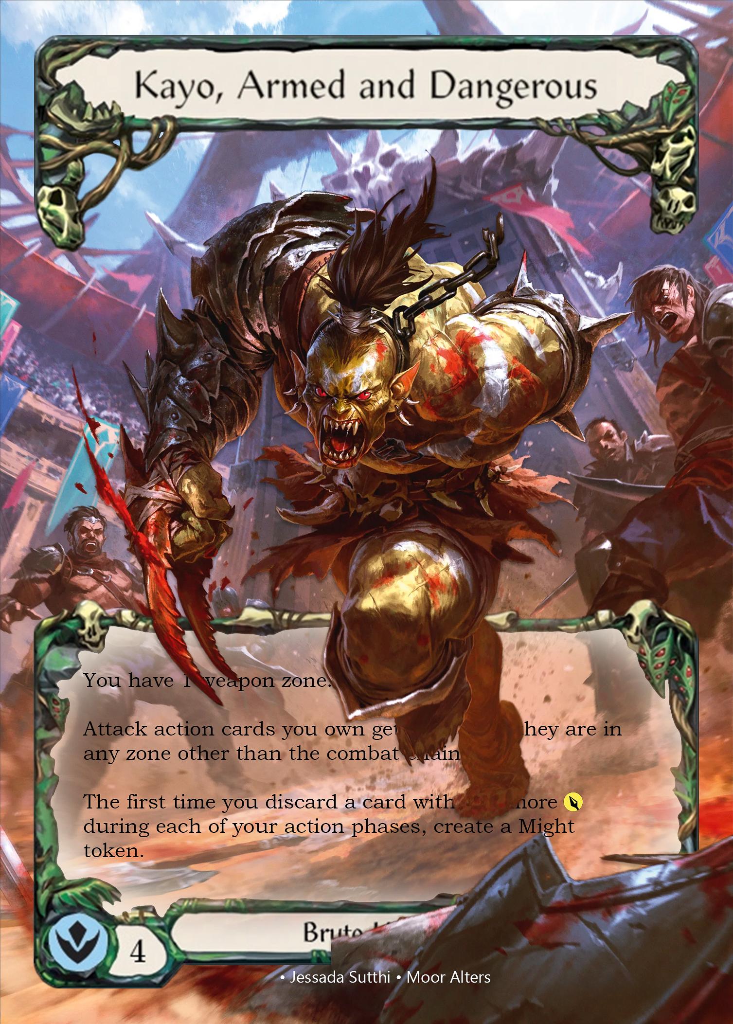 Kayo, Armed and Dangerous - Alter Token - Flesh and Blood