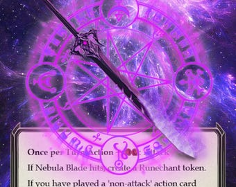 Runechant - Flesh and Blood Runeblade Aura Token - Etsy