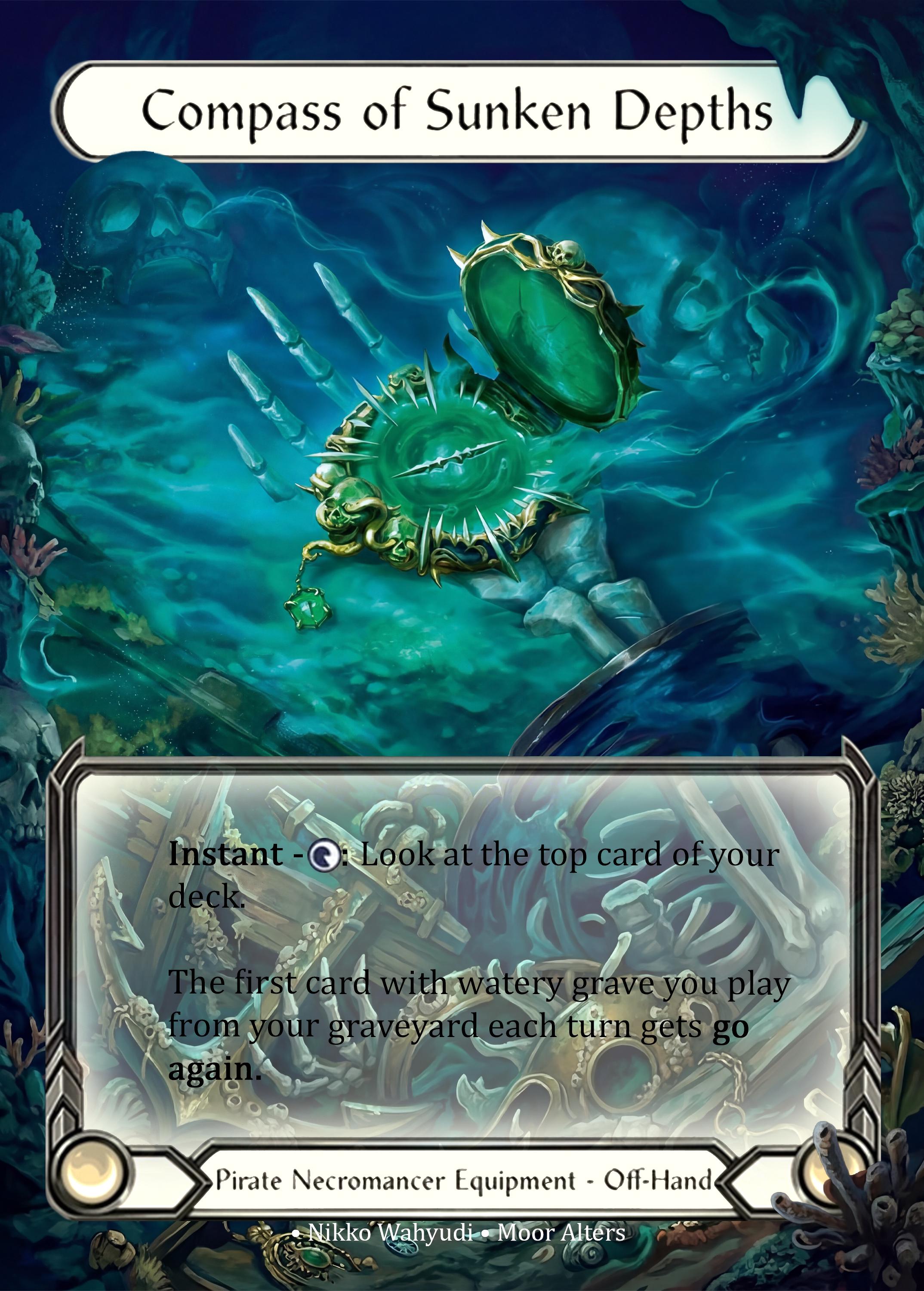 Compass of Sunken Depths - Alter Token - Flesh and Blood TCG - Etsy
