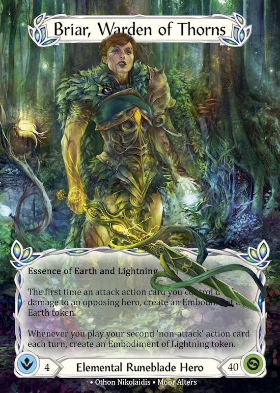 Briar, Warden of Thorns - Alter Token - Flesh and Blood TCG - Etsy