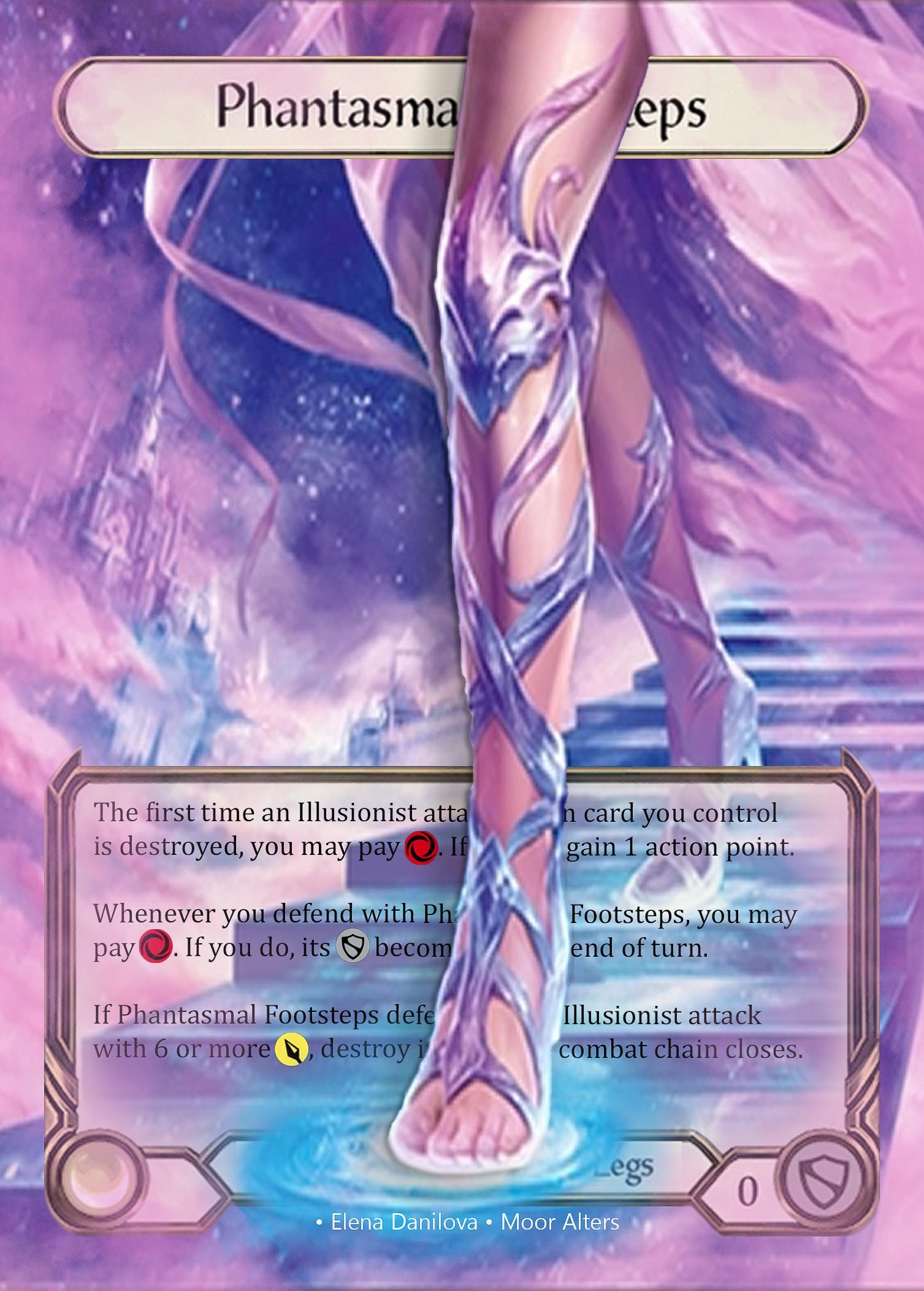 Phantasmal Footsteps - PROXY - Flesh and Blood TCG - Etsy