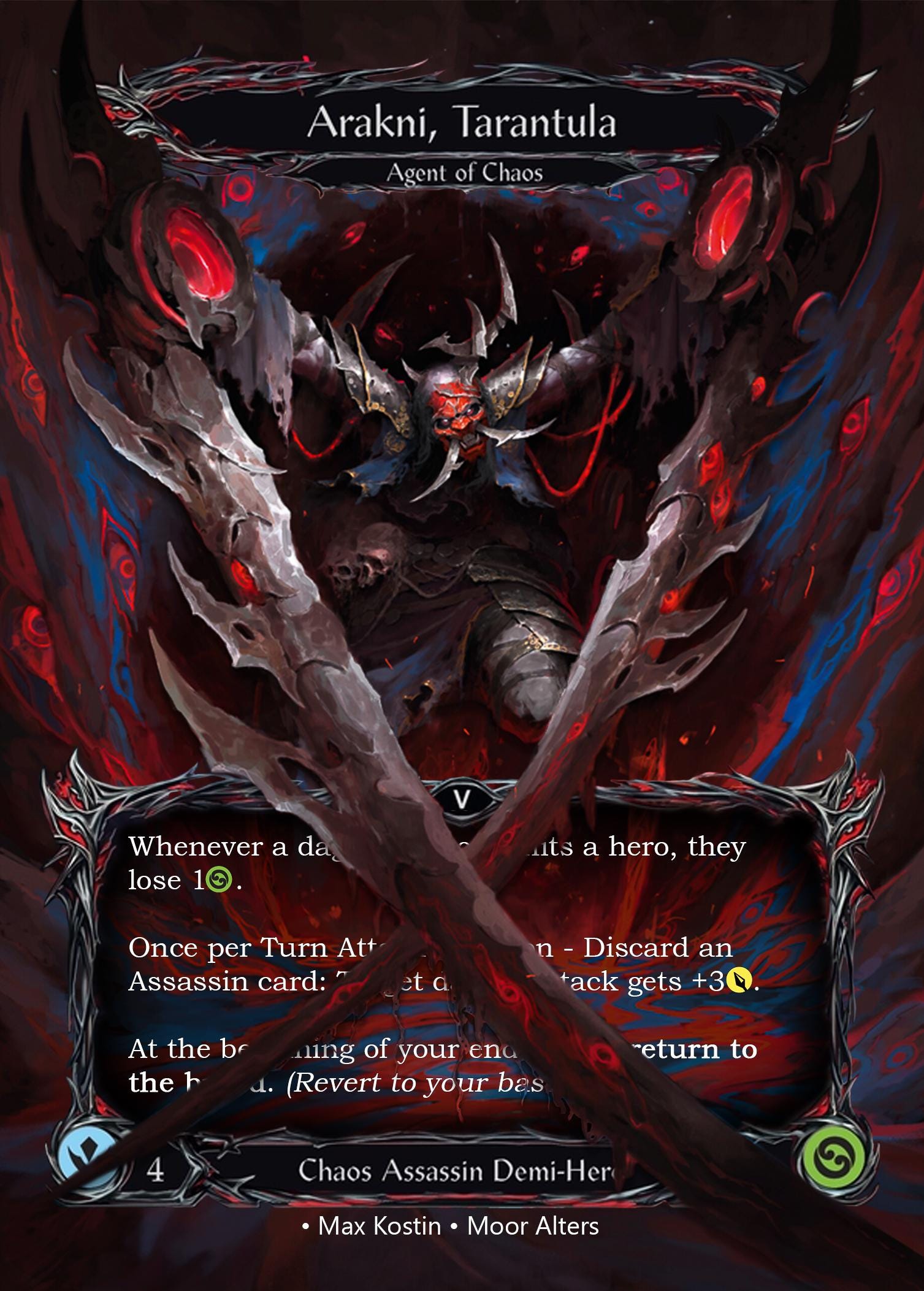 Arakni, Tarantula - Alter Token - Flesh and Blood TCG - Etsy