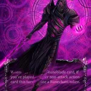 Runechant - Flesh and Blood Runeblade Aura Token - Etsy