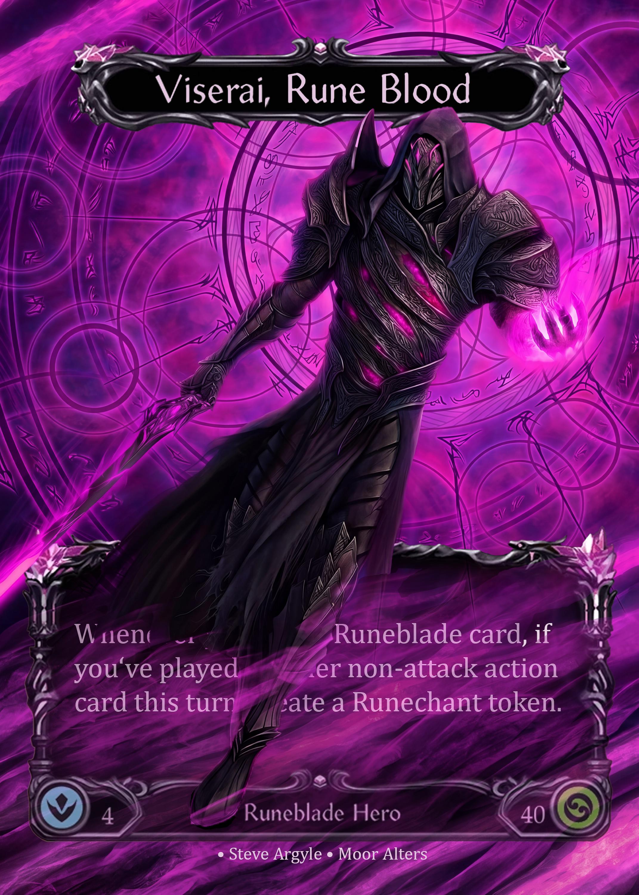 Viserai Runeblood - Alter Token - Flesh and Blood TCG - Etsy