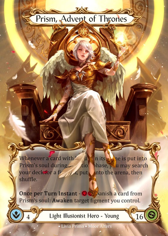 Prism, Advent of Thrones - Alter Token - Flesh and Blood TCG - Etsy