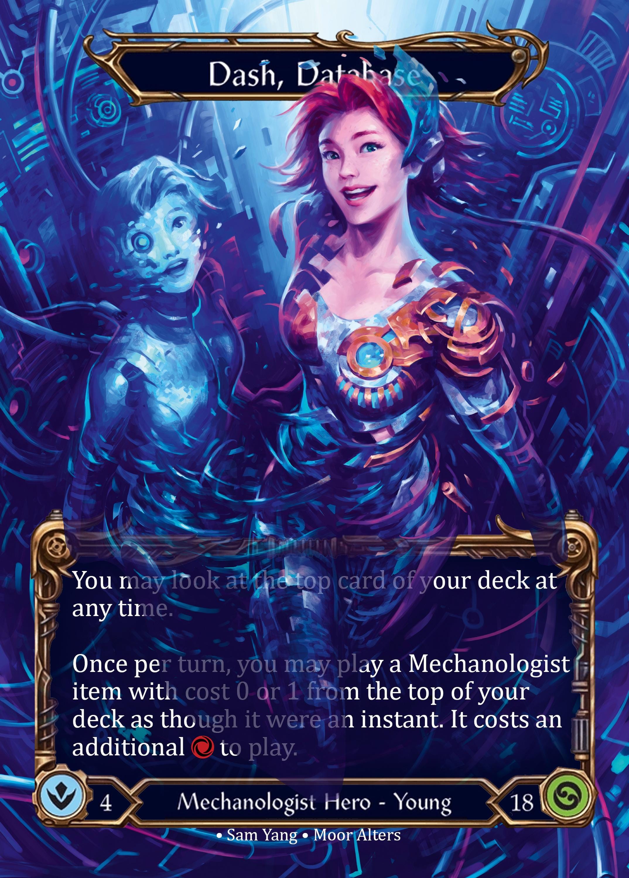 Dash, Database - Alter Token - Flesh and Blood TCG - Etsy