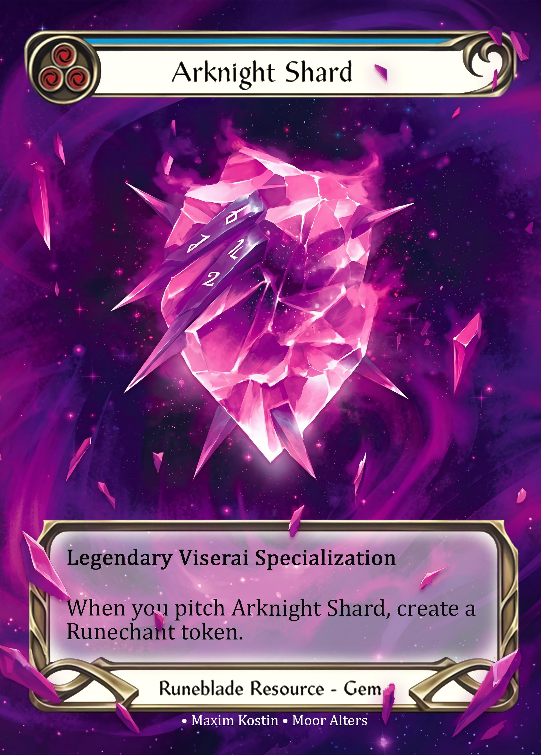その他 Flesh and Blood Arknight Shard CF CRU Arknight Shard - PROXY - Flesh and Blood TCG - Etsy