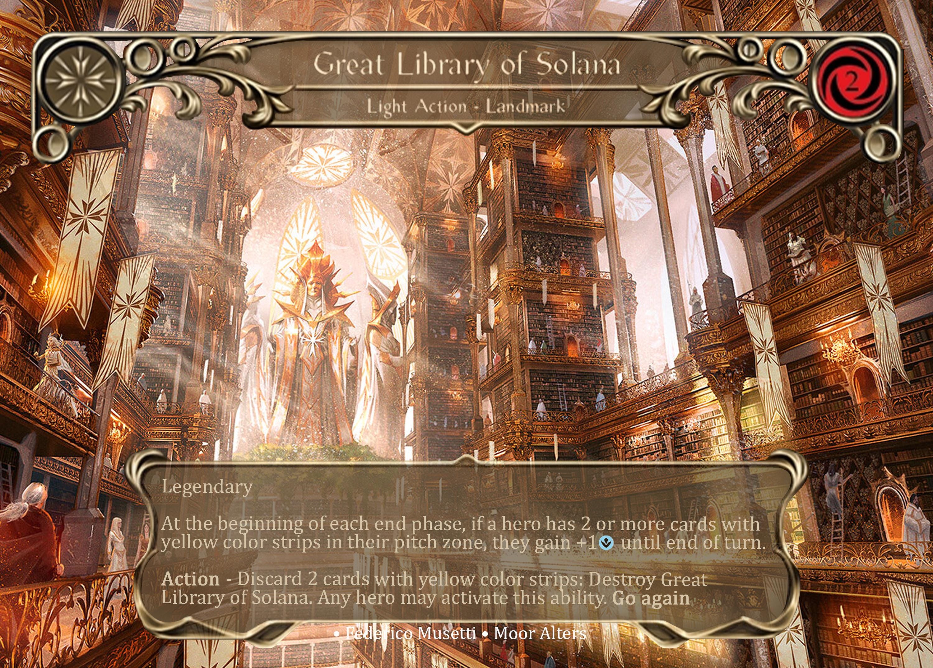 Great Library of Solana - PROXY - Flesh and Blood TCG - Etsy