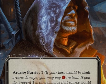 Capucha de runa nula - Ficha de altar - Flesh and Blood TCG