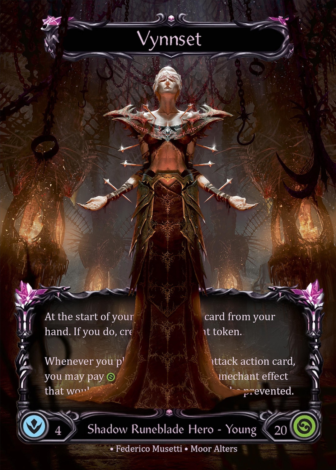 【引退品】Flesh and Blood Vynnsetデッキ＆サプライ等々 Vynnset - Alter Token - Flesh and Blood TCG - Etsy