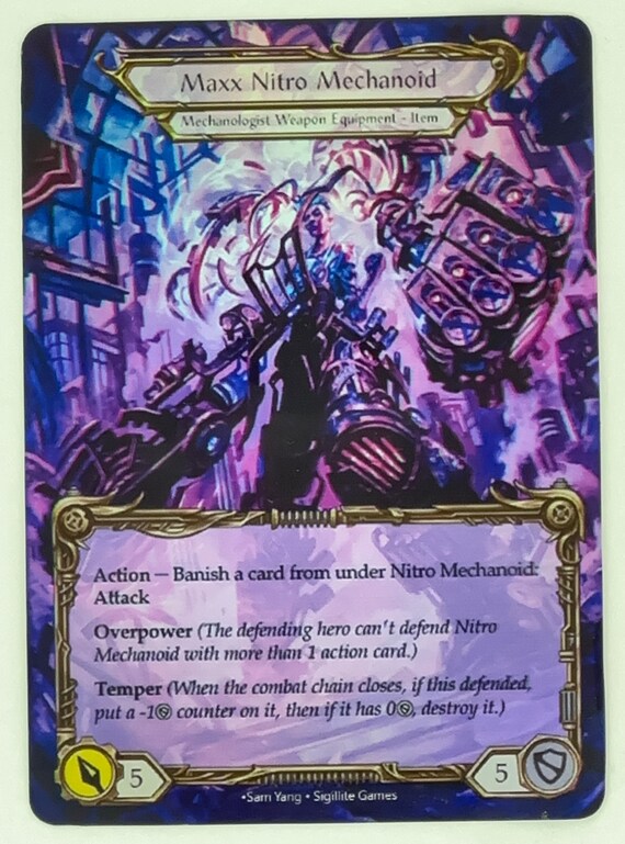 Maxx Nitro Mechanoid - PROXY - Flesh and Blood TCG - Etsy Canada Maxx Nitro Mechanoid - PROXY - Flesh and Blood TCG - Etsy Canada
