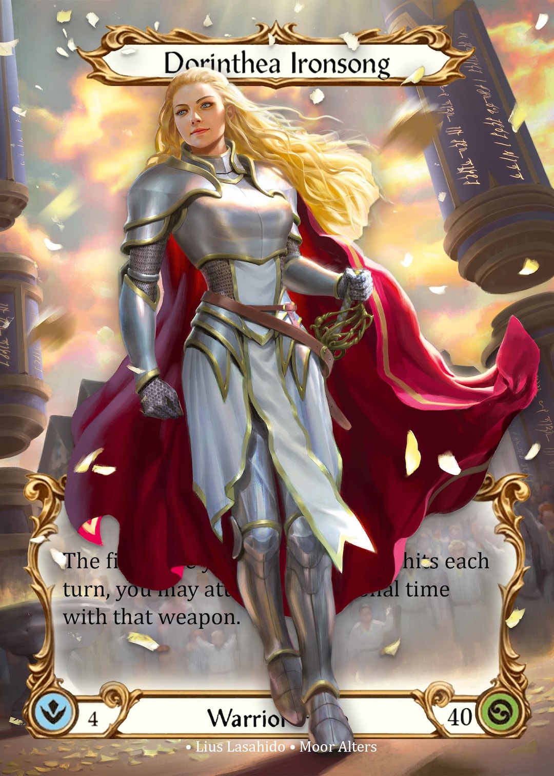 ブシロードその他 Flesh and Blood Dorintha & Nuu 2024 Dorinthea Ironsong - Alter Token - Flesh and Blood TCG - Etsy