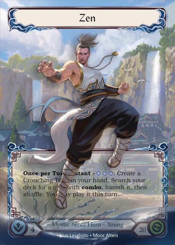 Zen - Alter Token - Flesh and Blood TCG - Etsy