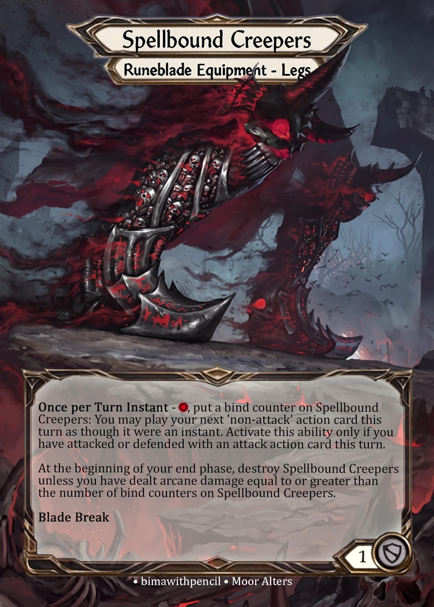 Spellbound Creepers - PROXY - Flesh and Blood TCG - Etsy