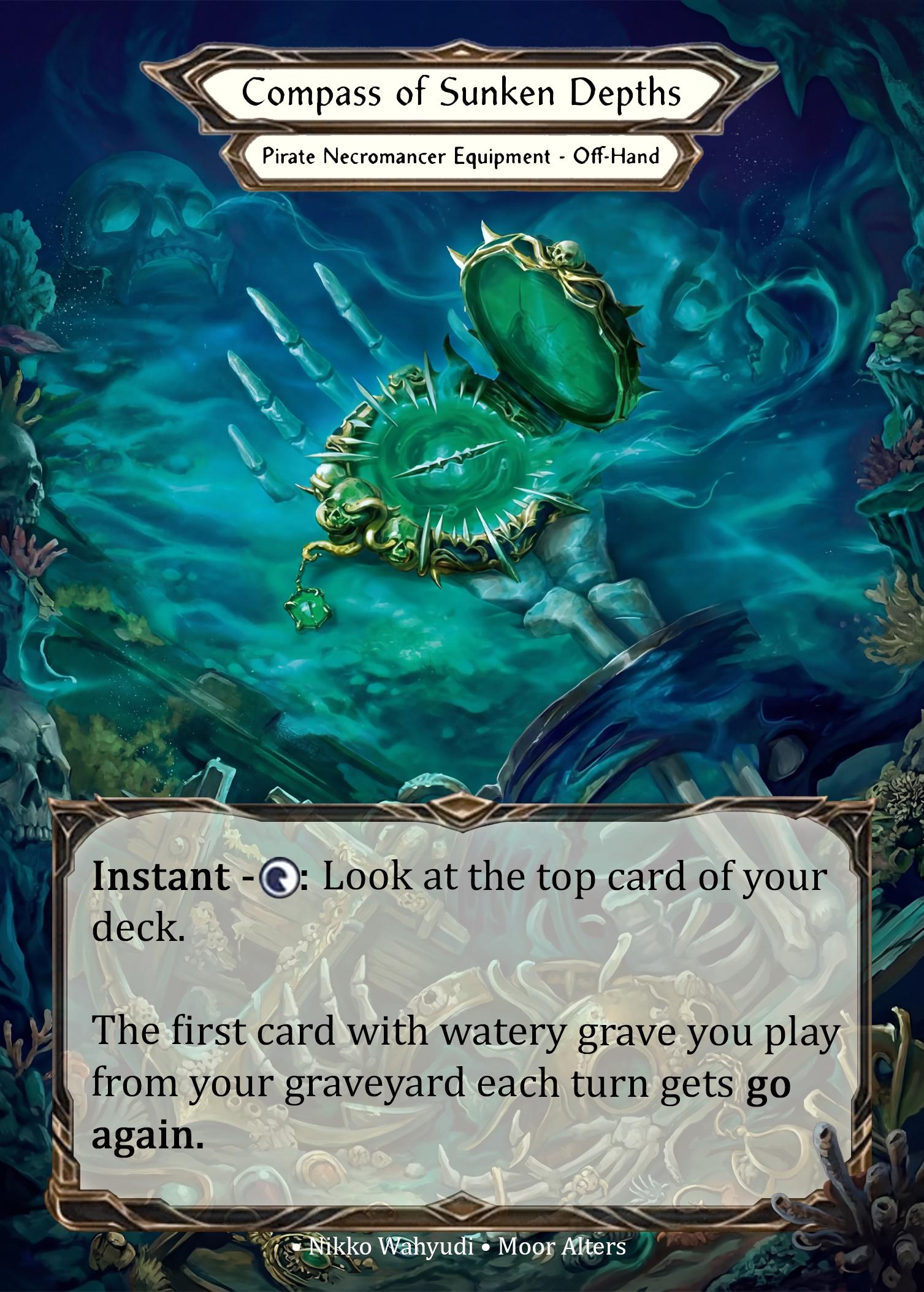 Compass of Sunken Depths / 海淵のコンパス GF Compass of Sunken Depths - Alter Token - Flesh and Blood TCG - Etsy