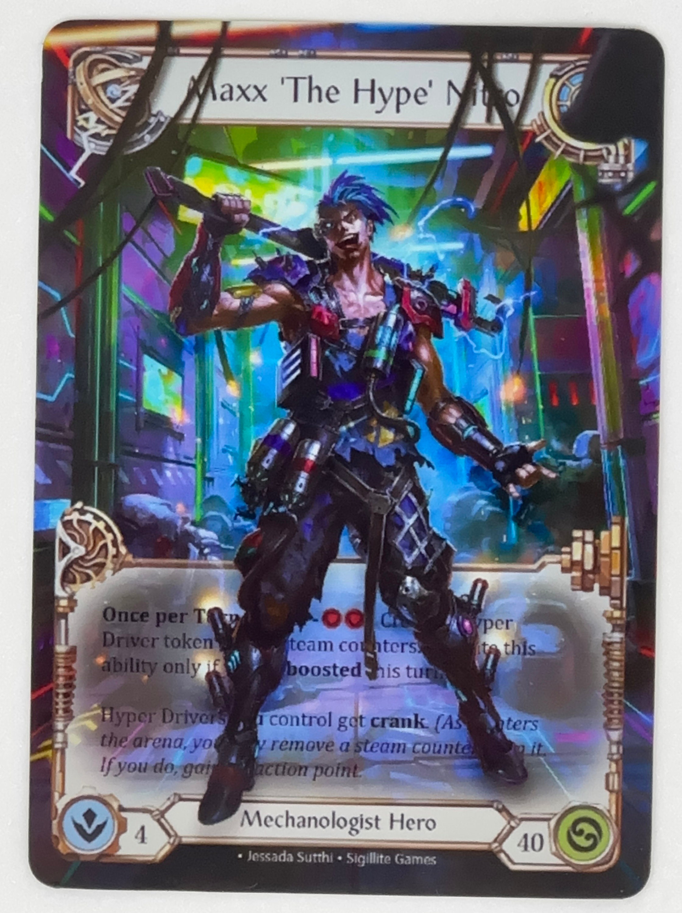 Maxx 'the Hype' Nitro - Alter Token - Flesh and Blood TCG - Etsy Maxx 'the Hype' Nitro - Alter Token - Flesh and Blood TCG - Etsy