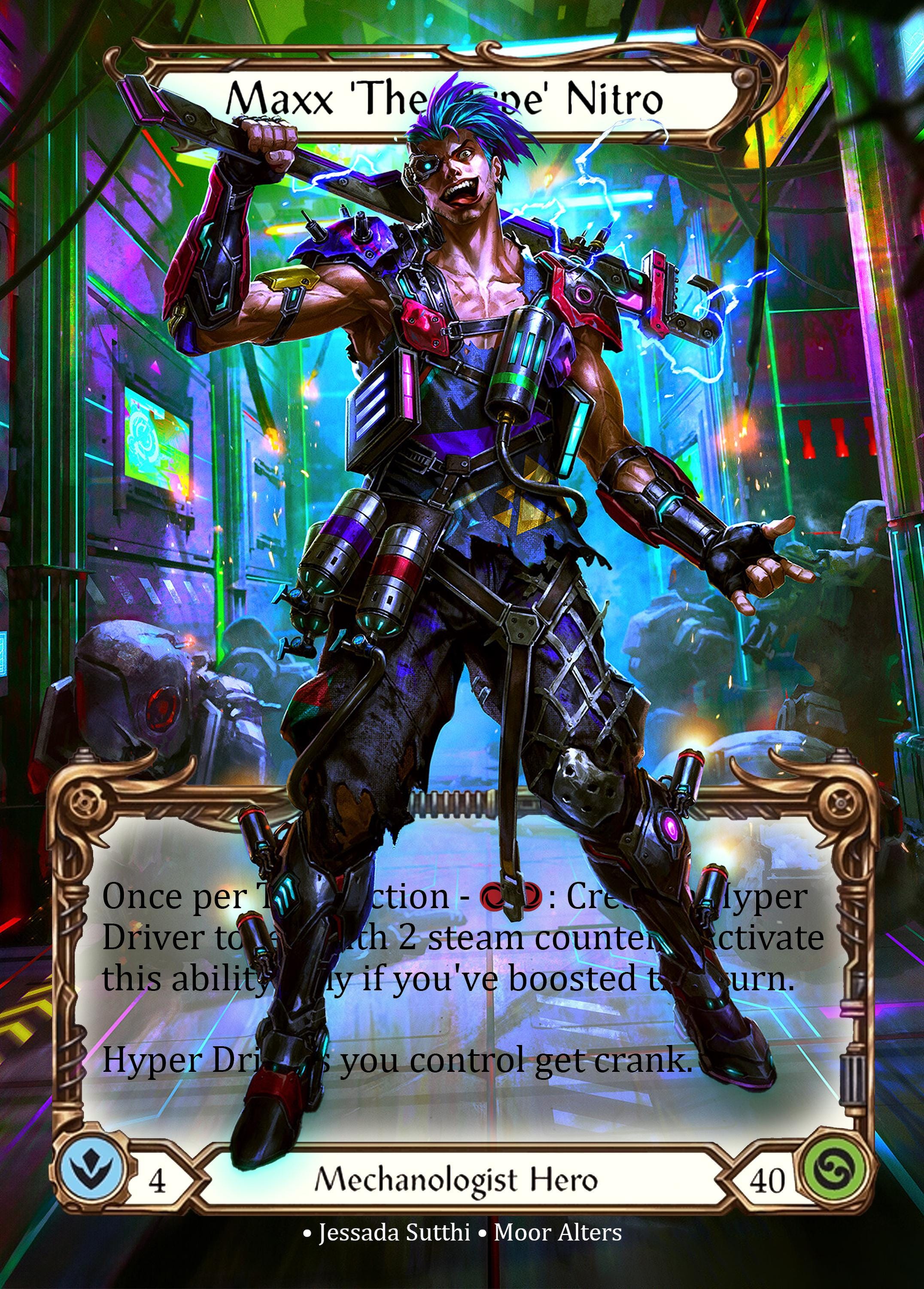 【FaB】Maxx 'The Hype' Nitro【CF/Marvel】 Maxx 'the Hype' Nitro - Alter Token - Flesh and Blood TCG - Etsy