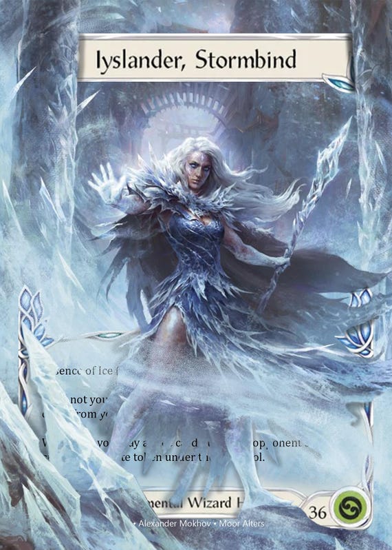 Iyslander, Stormbind - Alter Token - Flesh and Blood TCG - Etsy
