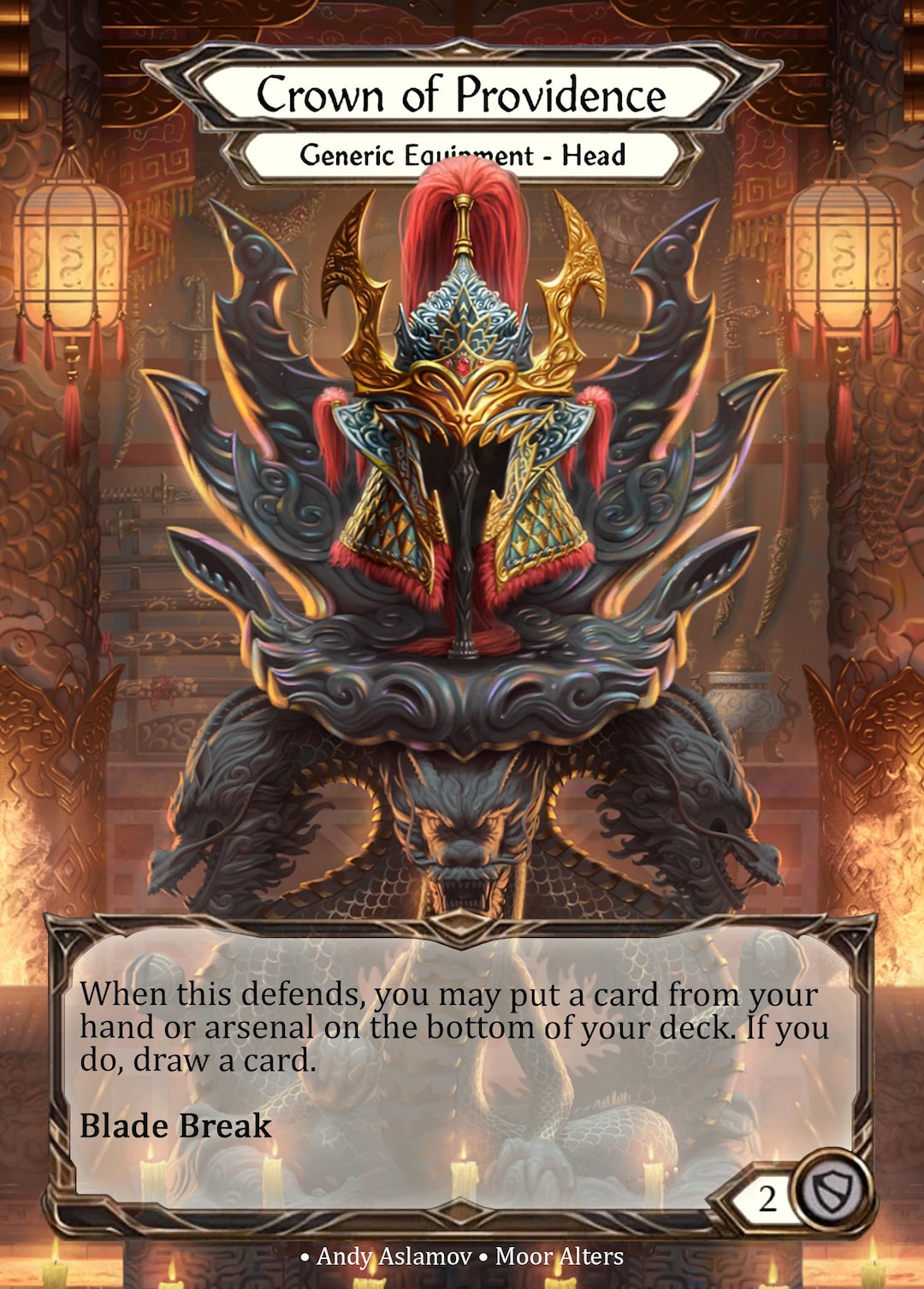 Crown of Providence - PROXY - Flesh and Blood TCG - Etsy UK
