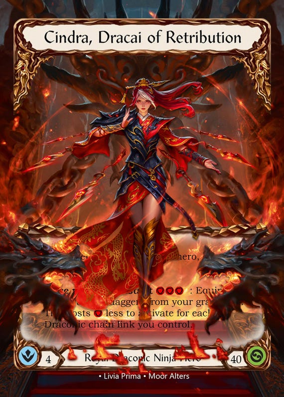Cindra, Dracai of Retribution - Alter Token - Flesh and