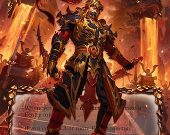 Fang, Dracai of Blades - Alter Token - Flesh and Blood TCG - Etsy