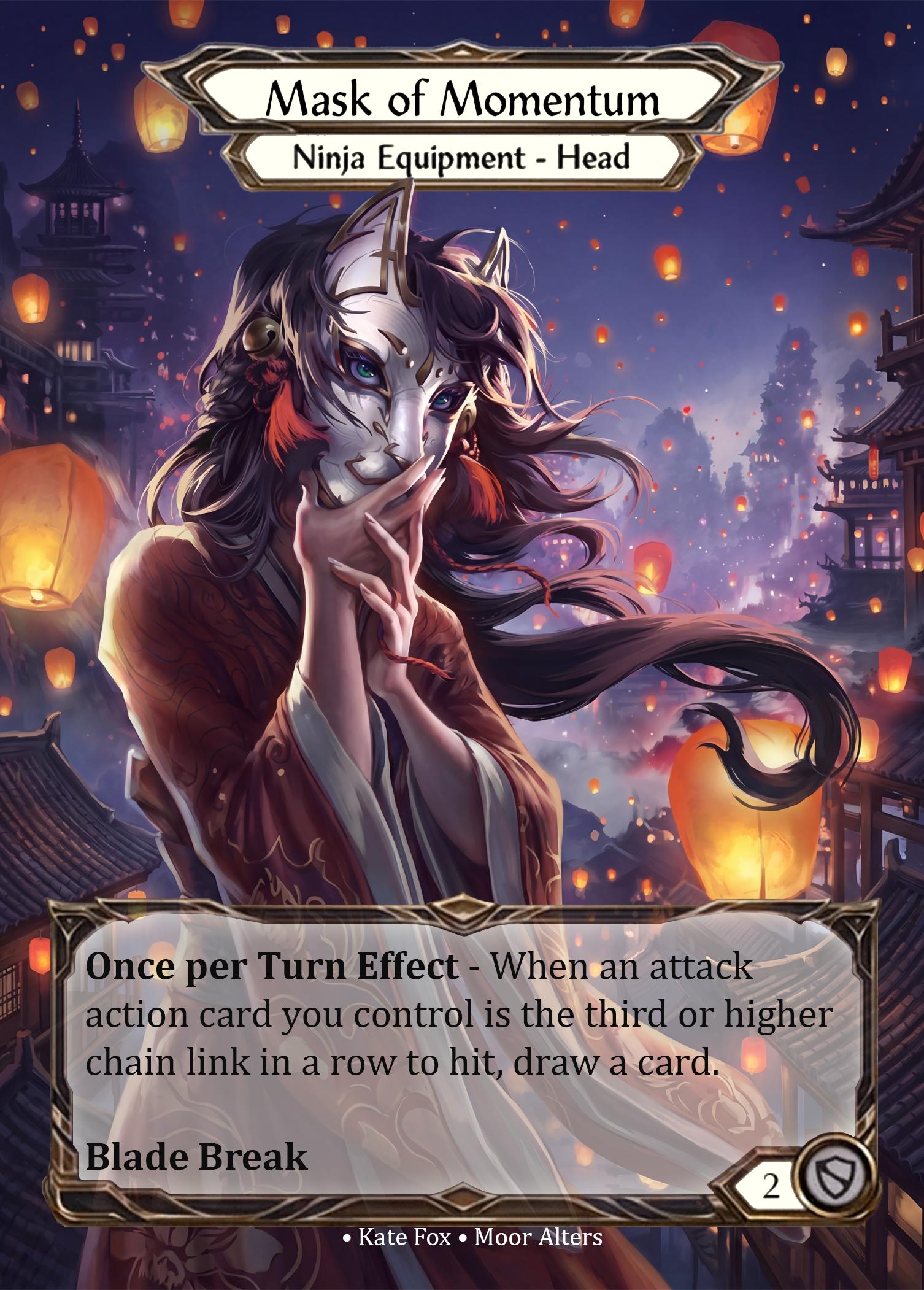 Mask of Momentum - PROXY - Flesh and Blood TCG - Etsy