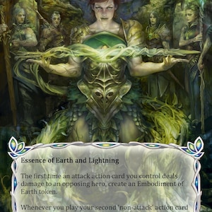 Embodiment of Lightning - Flesh and Blood Runeblade Token - Etsy