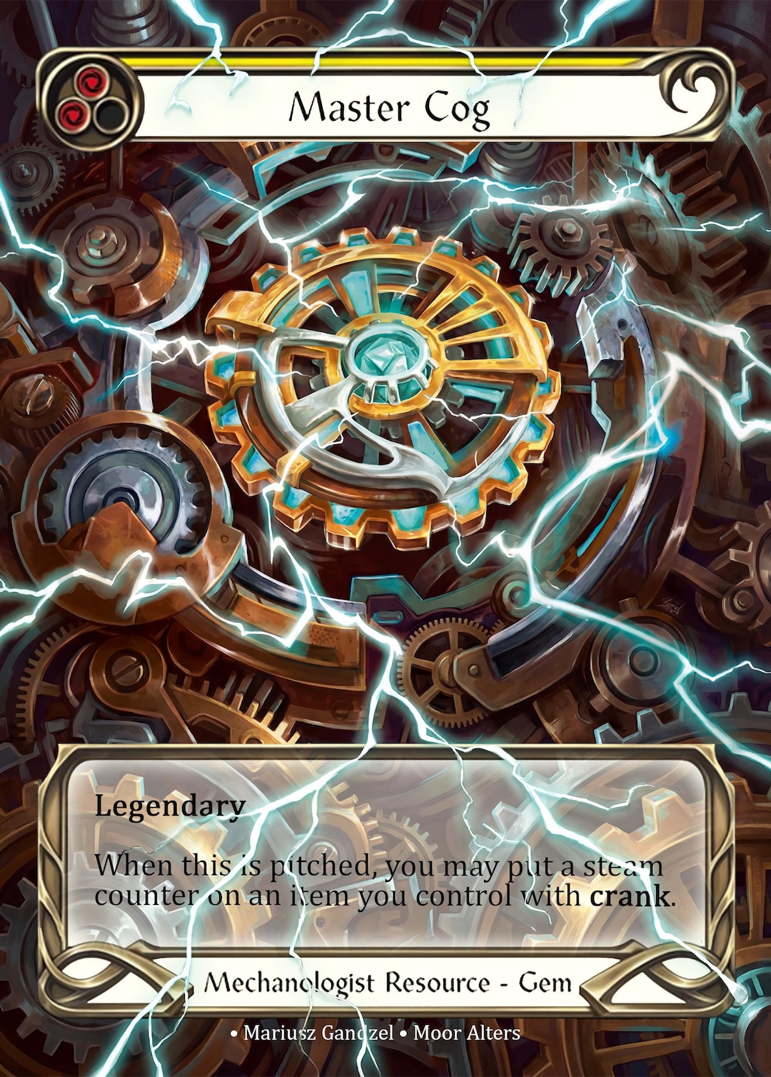 その他 KKFlesh and Blood Master Cog RF GaB Master Cog - PROXY - Flesh and Blood TCG - Etsy