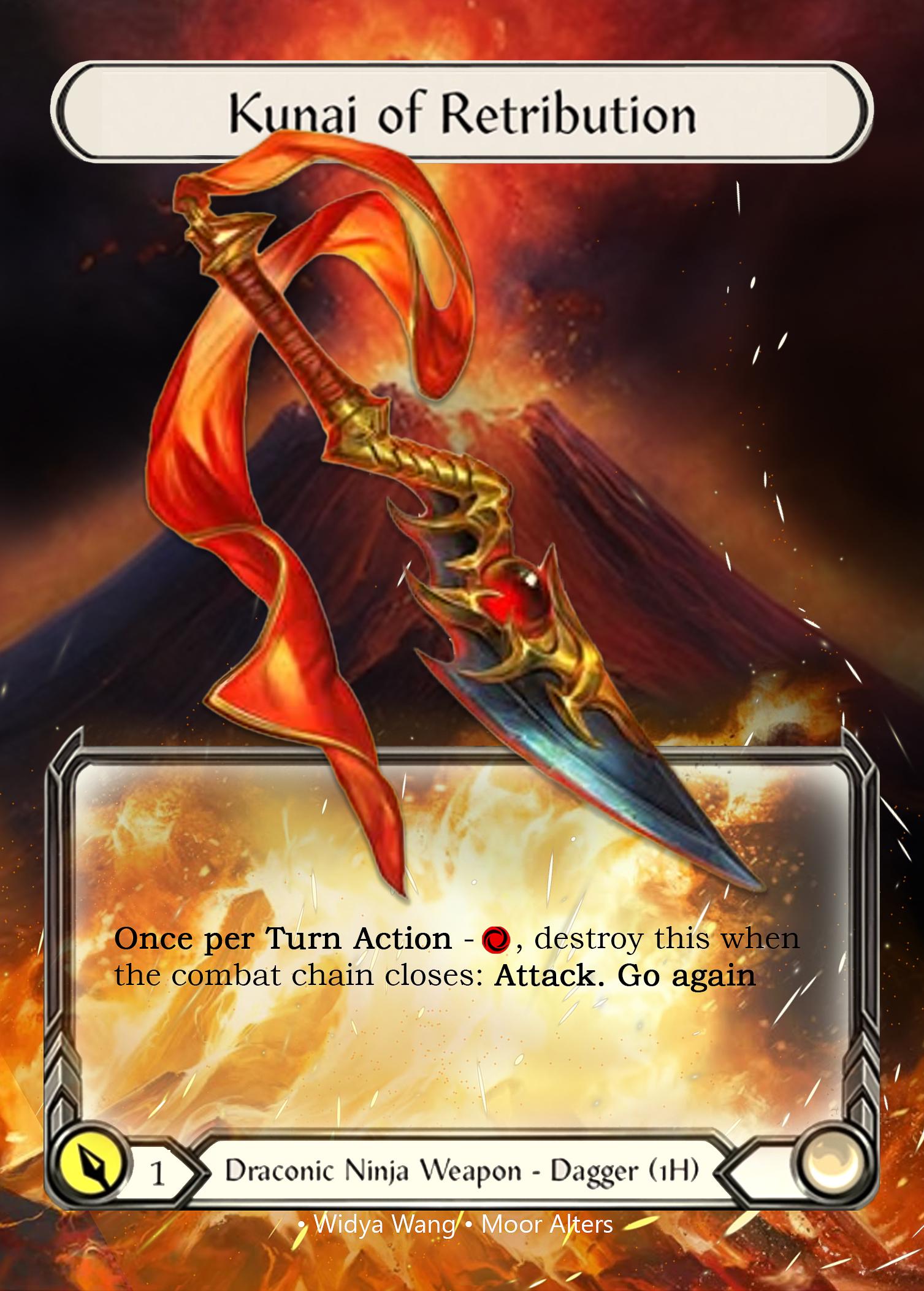 Kunai of Retribution Reverse - Alter Token - Flesh and Blood TCG
