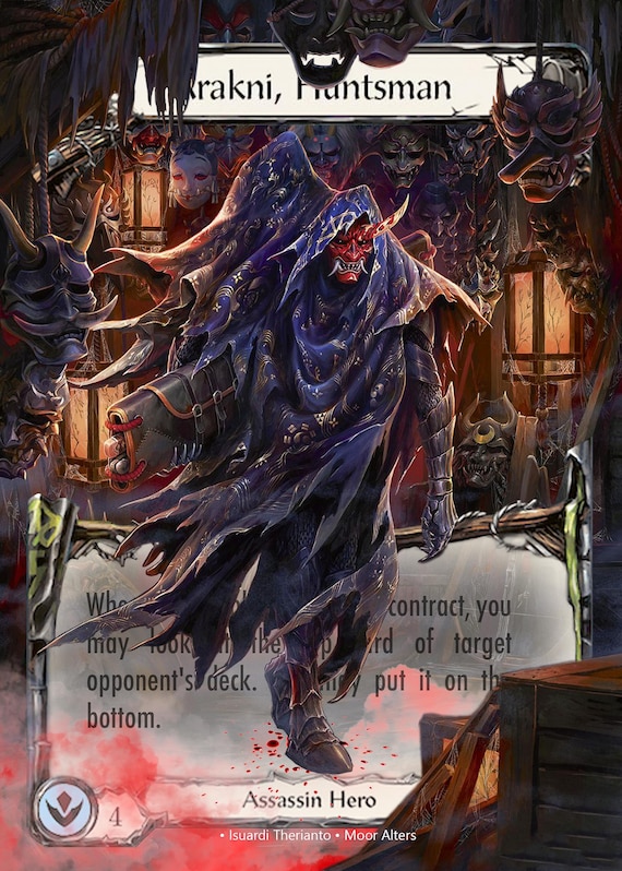 Arakni, Huntsman - Alter Token - Flesh and Blood TCG - Etsy