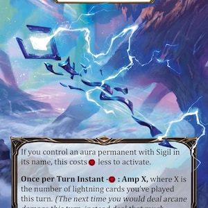 Embodiment of Lightning - Flesh and Blood Runeblade Token - Etsy