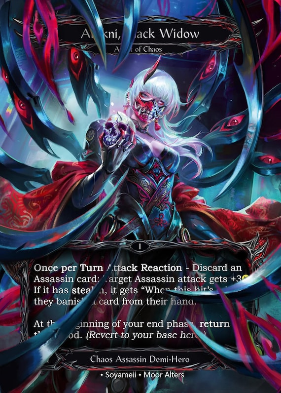 Arakni, Black Widow - Alter Token - Flesh and Blood TCG - Etsy