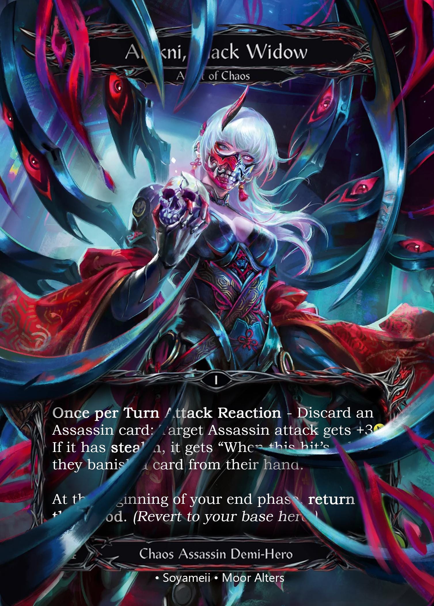 Arakni, Black Widow - Alter Token - Flesh and Blood TCG - Etsy