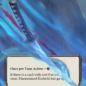 Kodachi armonizzato invertito - Segnalino Alter - Carne e Sangue TCG