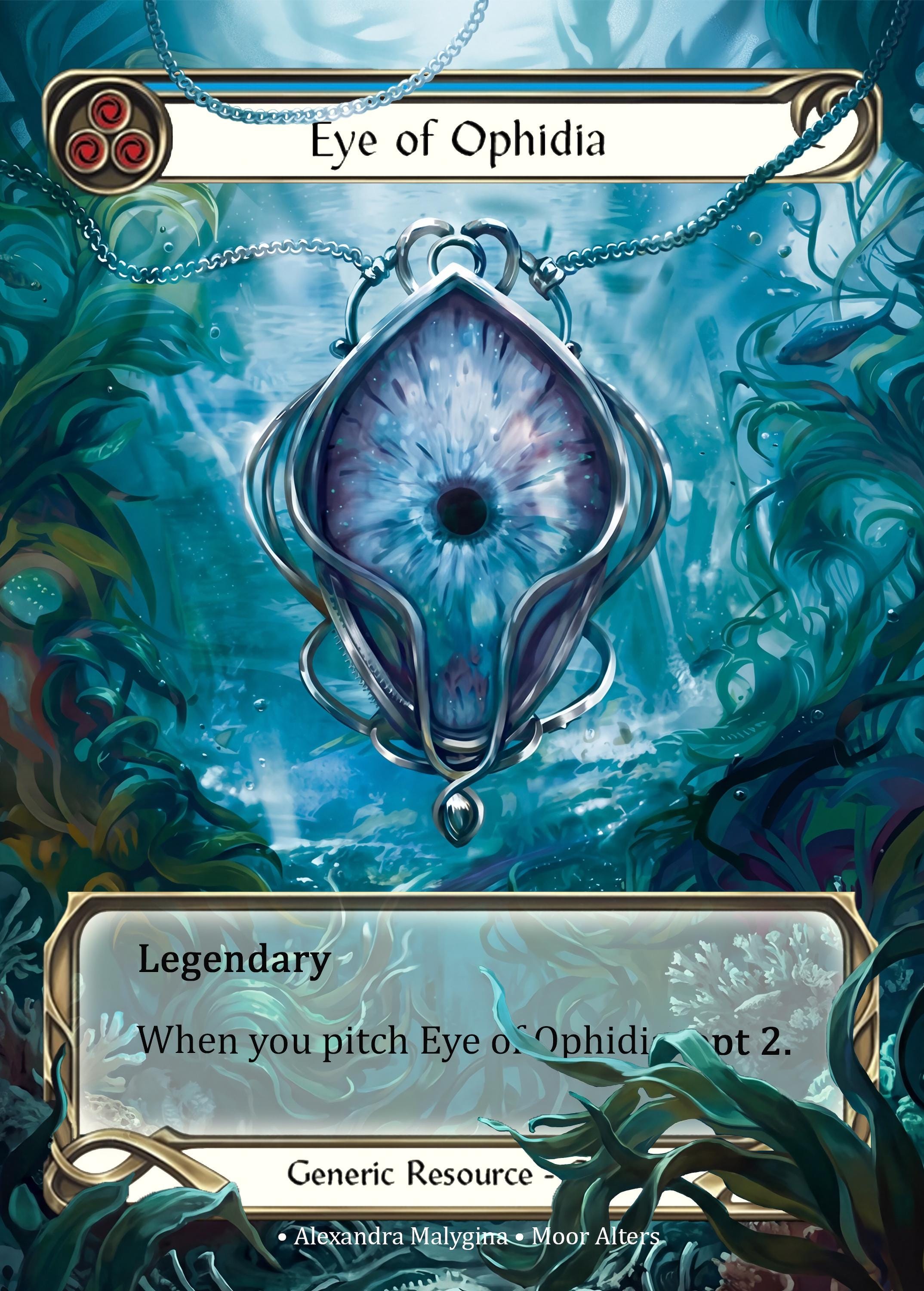 その他 FLESH AND BLOOD Eye of Ophidia RF FAB Eye of Ophidia - PROXY - Flesh and Blood TCG - Etsy