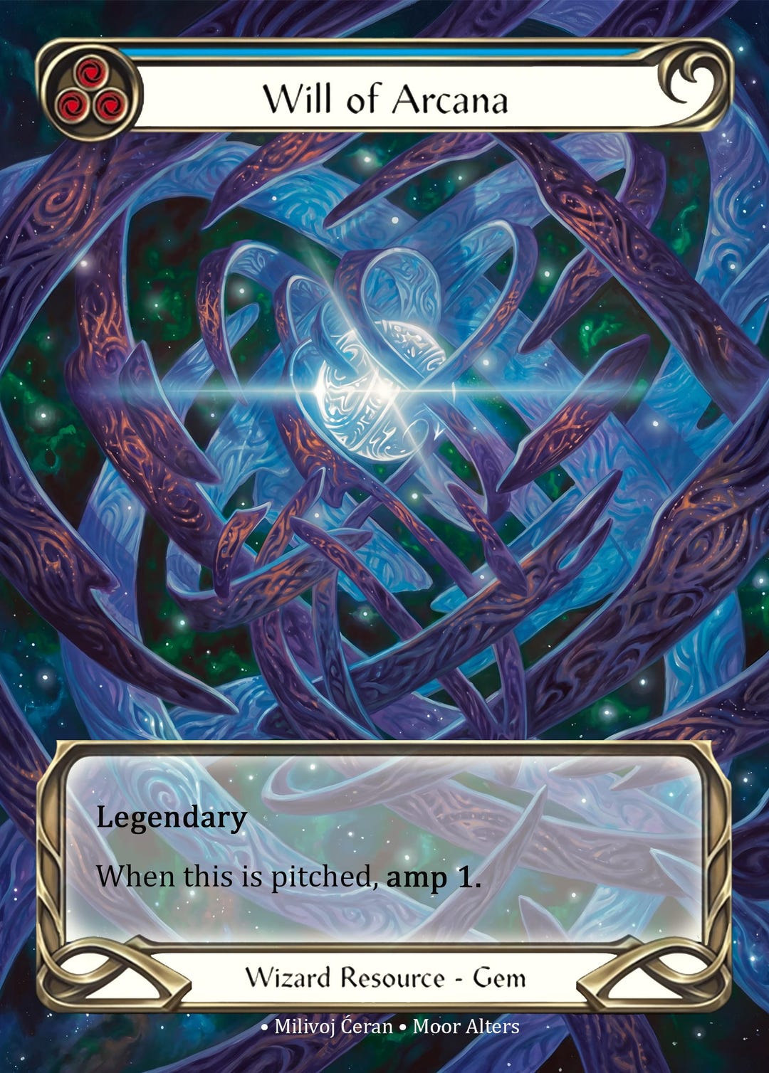 Will of Arcana - Proxy - Flesh and Blood TCG - Etsy