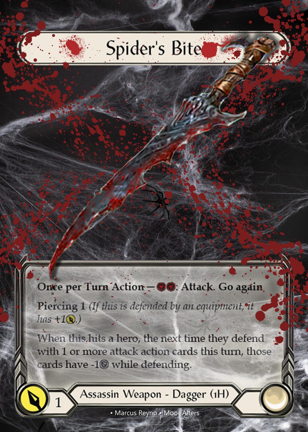 Spider’s Bite - Alter Token - Flesh and Blood TCG - Etsy