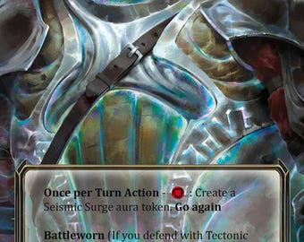 Tectonic Plating - PROXY - Flesh and Blood TCG - Etsy Australia
